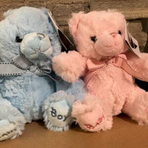 Blå og rosa bamse